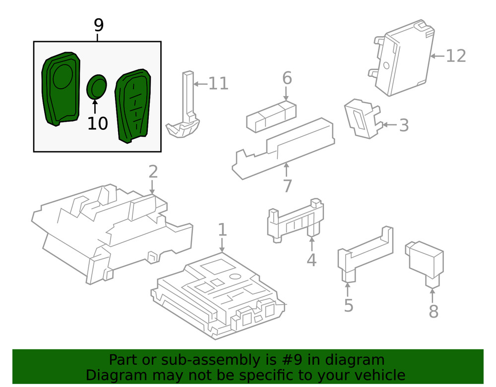 Genuine GM Transmitter 13547841