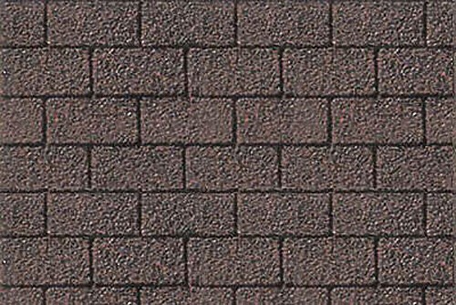 JTP Asphalt Shingle Pattern - O Scale - Model Scratch Building Plastic Sheet