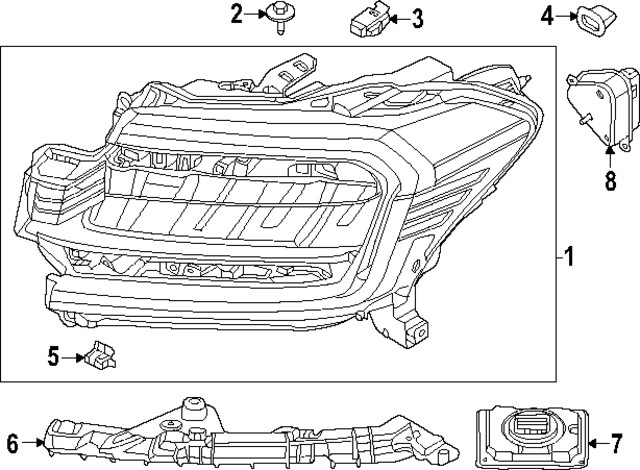 Genuine Ford Headlight Bracket NL1Z-17C972-A