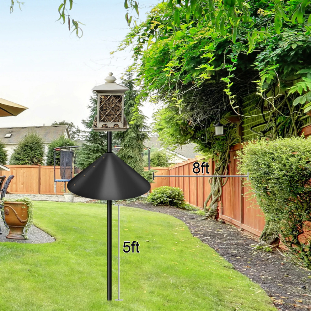 Around-wrap Squirrel Baffles 19'' Bird Feeder Squirrel Proof Baffle