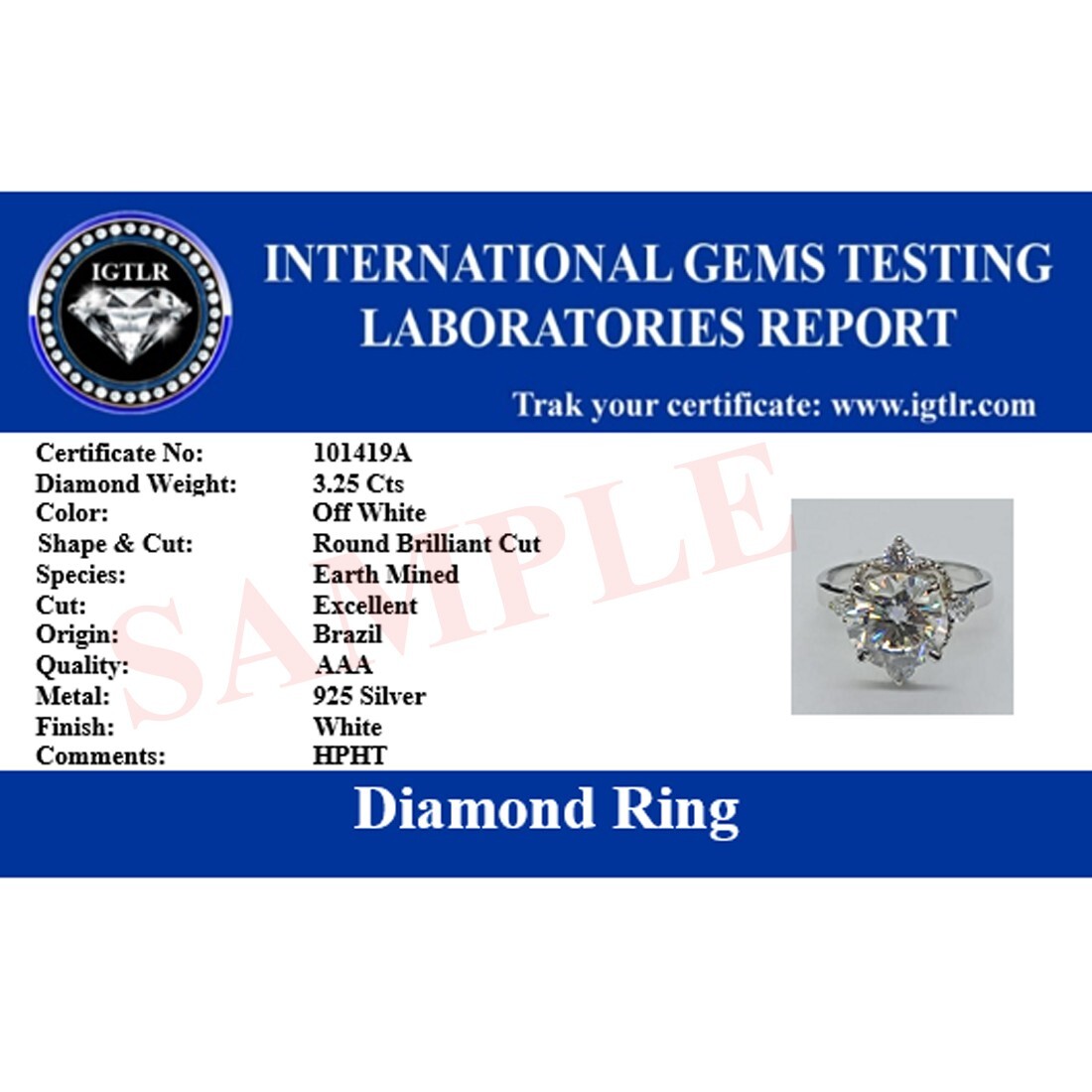 5 Ct Certified Radiant Cut Off White Treated Diamond 925 Silver Ring Great Shine