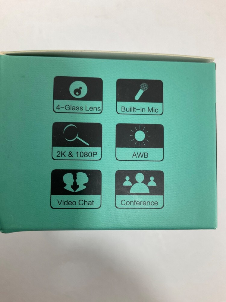 USB 2K Web Cam 1080p Webcam with Microphone (New) A16