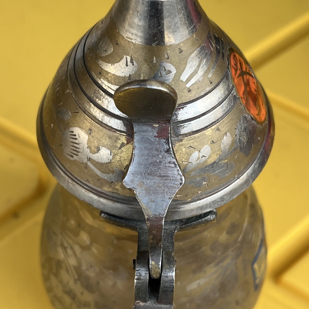 Middle Eastern Dallah Coffee Pot W/ Arabic Script Paper “ Original One”