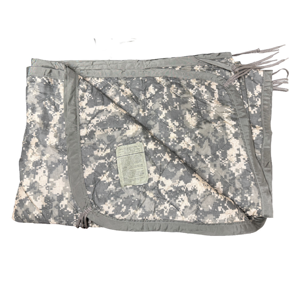 USGI Military ACU Poncho Liner – “Woobie” Blanket with Waist Pack