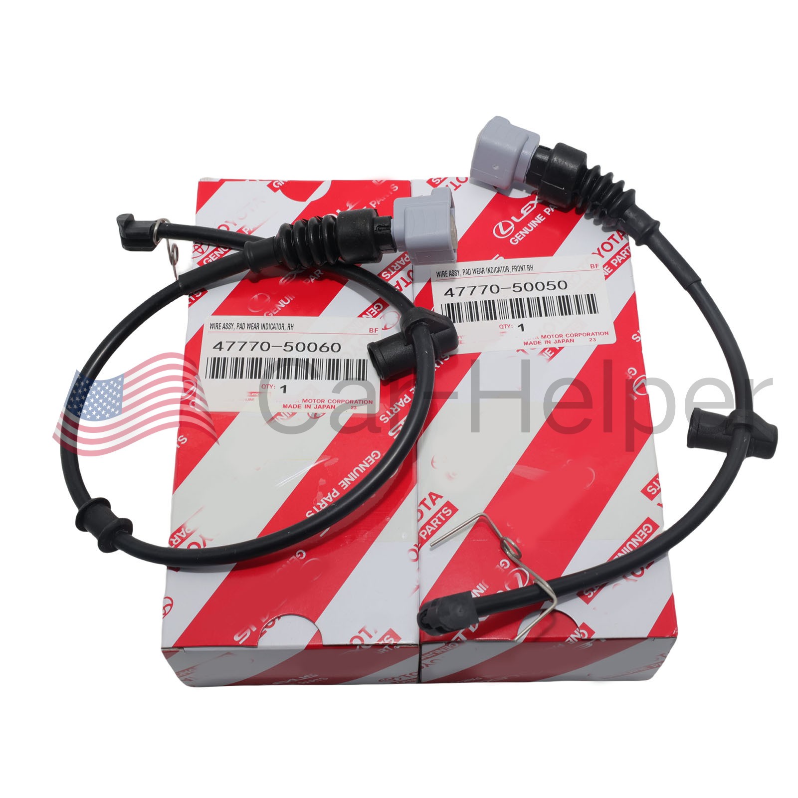 OEM 4777050050 4777050060 2Pcs Front and Rear Brake Pad Sensor For Lexus LS430