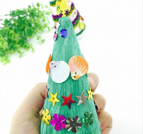 6 Pack Foam Cones for Christmas Tree Project Wedding Table Centerpiece