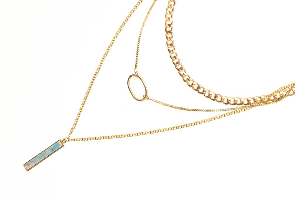 Three Row Layered Necklace