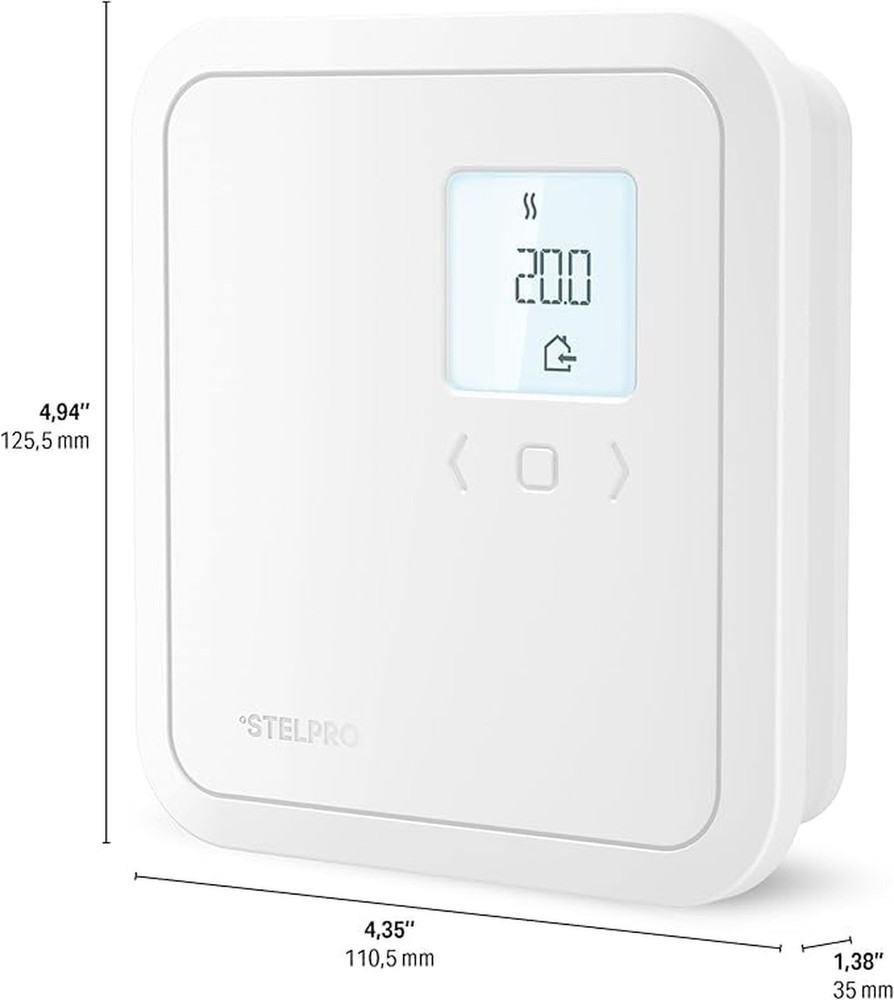 Stelpro Programmable Electronic Thermostat for Baseboards and Convectors, Acc...