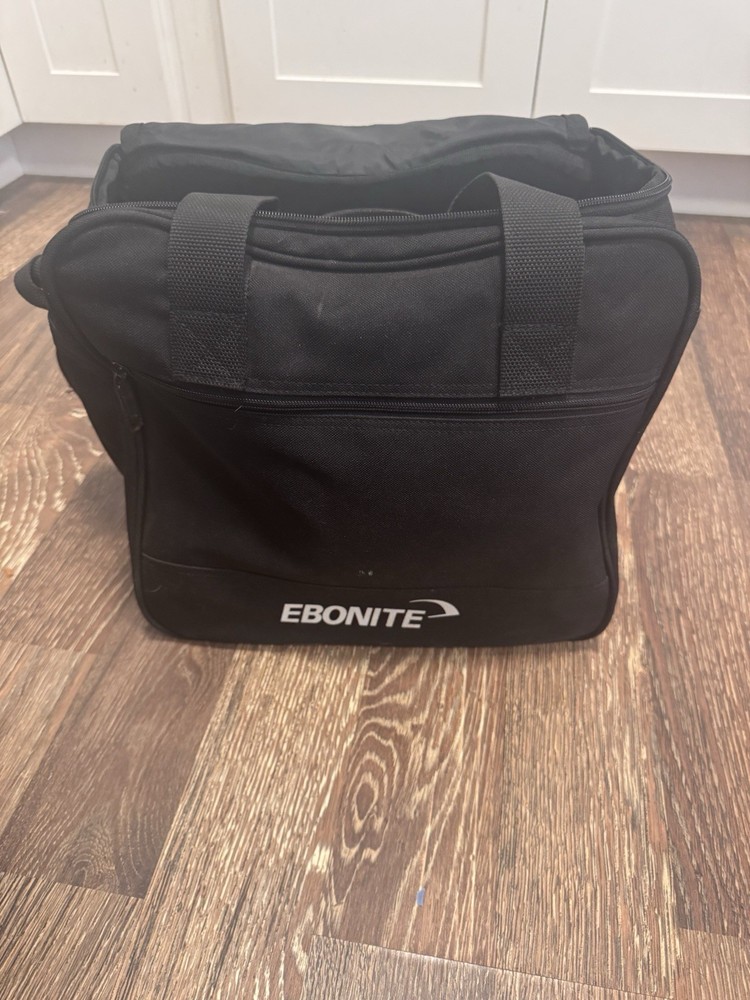 Ebonite Single Bowling Ball Bag Tote Black