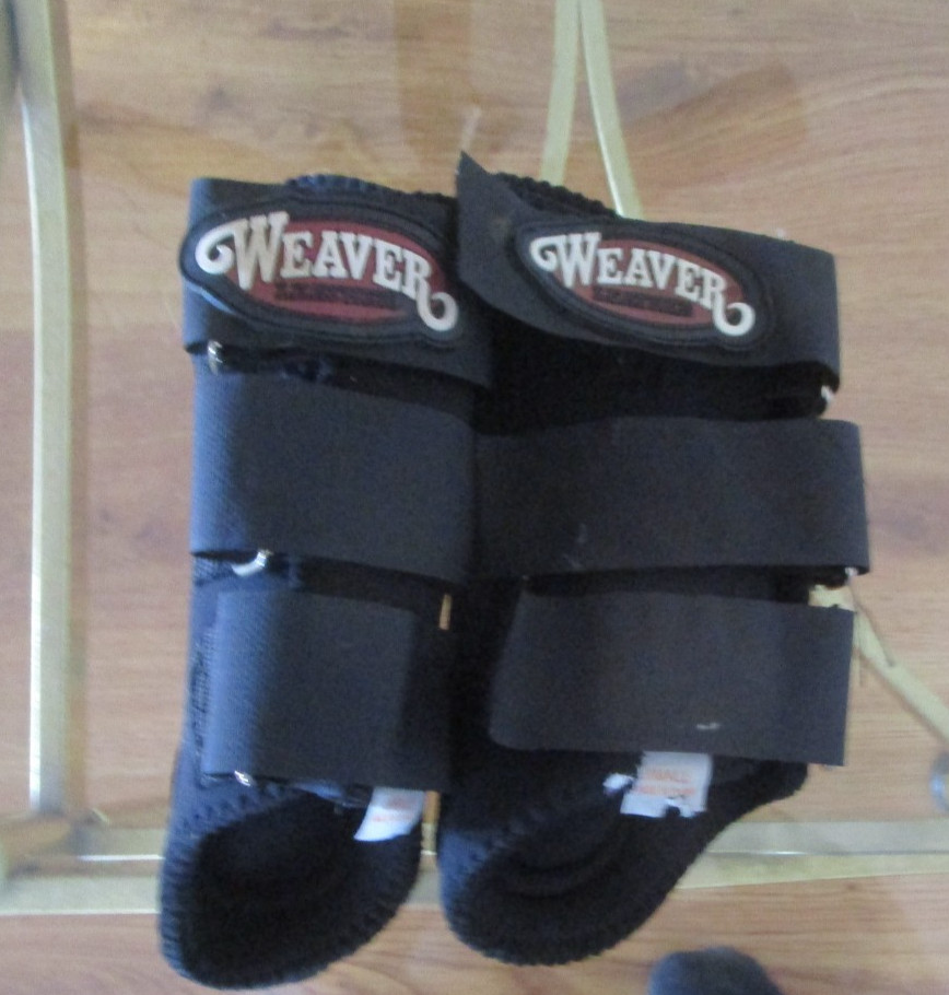 SMALL BLACK WEAVER SPLINT JUMPING BOOTS
