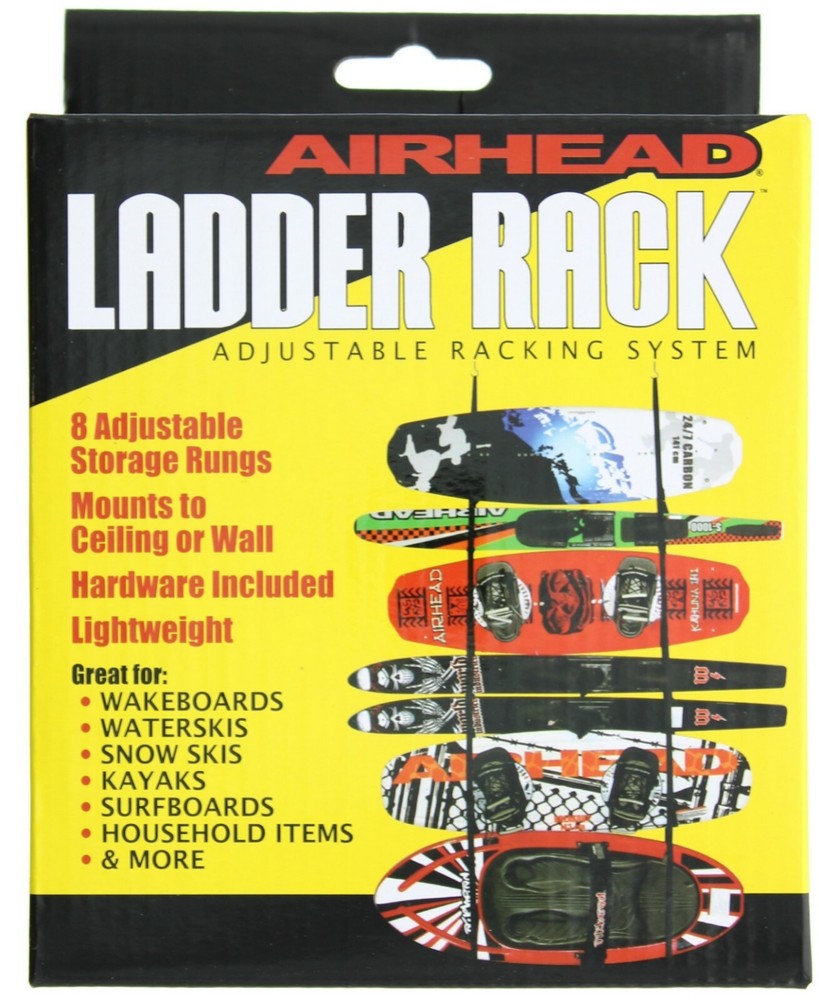 Kwik Tek Airhead Ladder Rack Adjustable Racking System 8 rungs, Ceiling or Wall