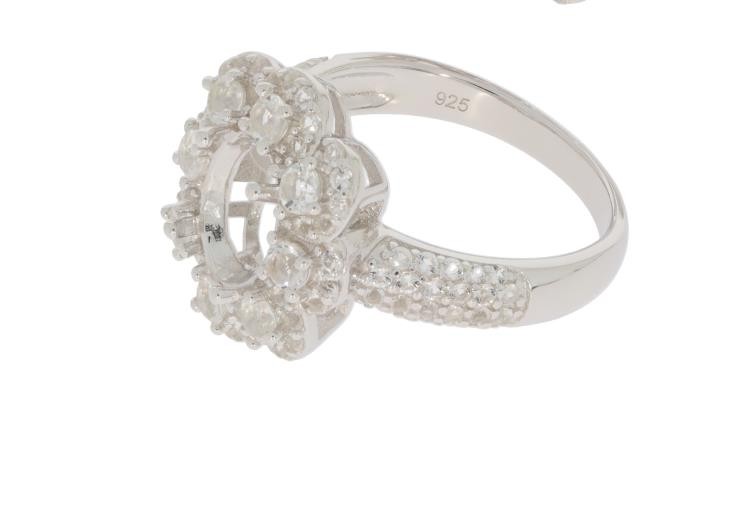 Sterling Silver Semi Mount Ring Setting Oval OV 9x7mm