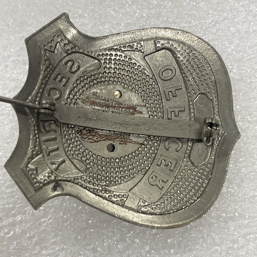 Vintage SECURITY GUARD Badge, vg condition pre-owned