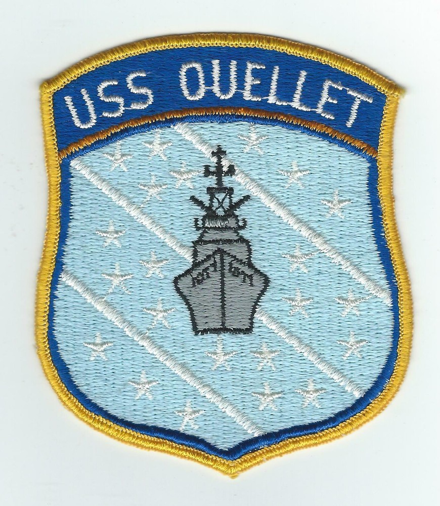 70's-80's FF-1077  USS OUELLET (4 1/2 INCH) patch