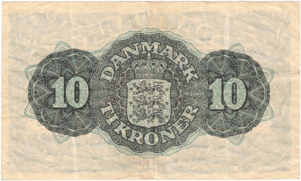 Denmark 1948 10 Kroner
