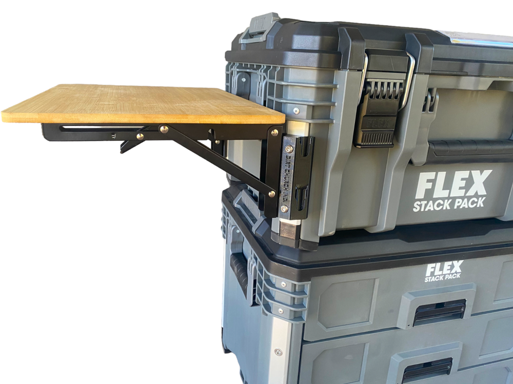 FLEX Stack Pack, Quick Detaching/Folding Bamboo Table