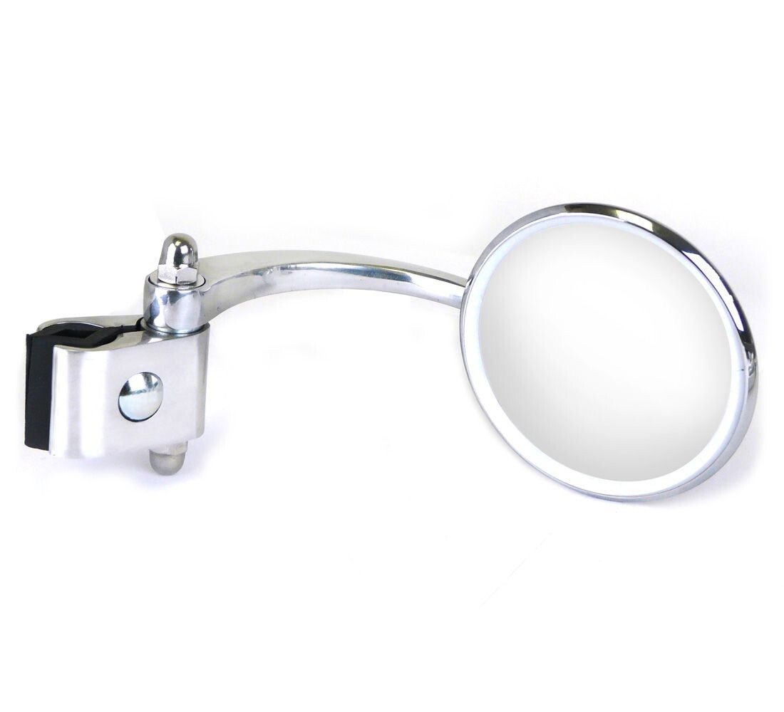 Round Clamp on Legshield Mirror | Vespa/ Lambretta Scooters LEFT AND RIGHT SIDE