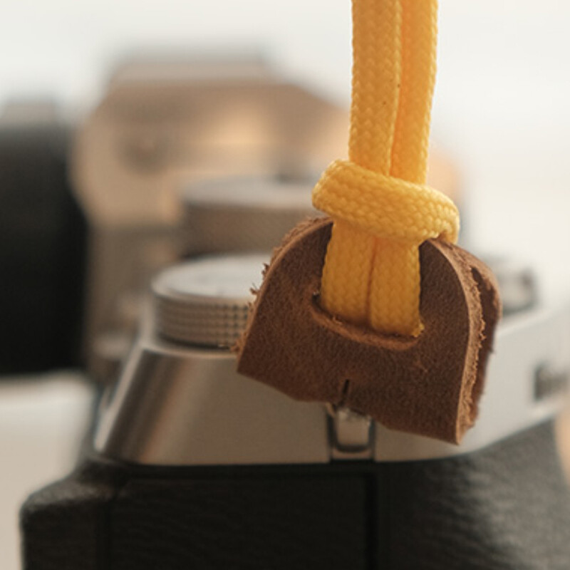 Handmade Cowhide Protector Cover Pad Lug Camera Straps Triangle Split Ring Hook