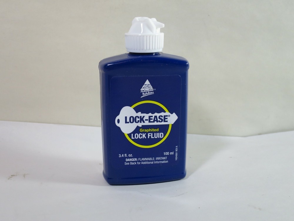 AGS Lock-Ease Graphited Lock Fluid 3.4oz. Makes Locks Work Better