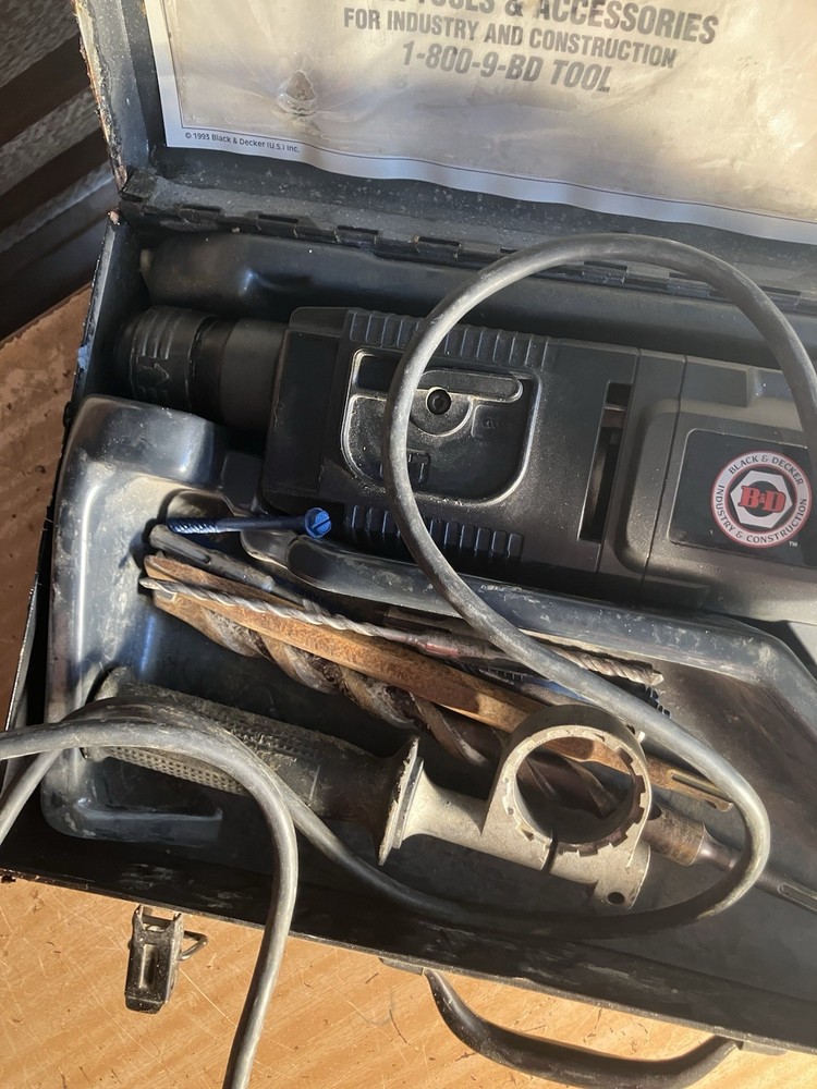 Electric Hammer Drill with Case and Accessories
