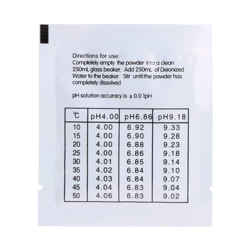 12pcs pH Meter Buffer Powder: Precision Calibration Solutions (4.01, 6.86, 9.18)