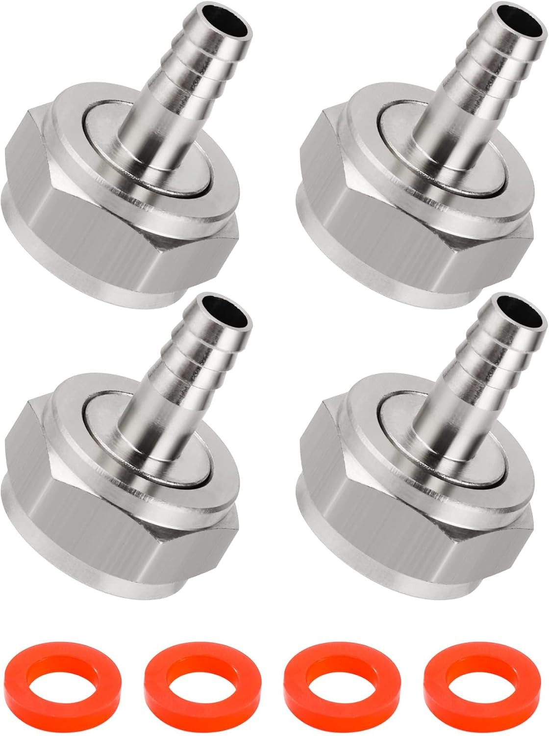 Keg Coupler Barb Connector 5/16'' Beer Barb G5/8 Thread Hex Nut Beer Keg Coupler