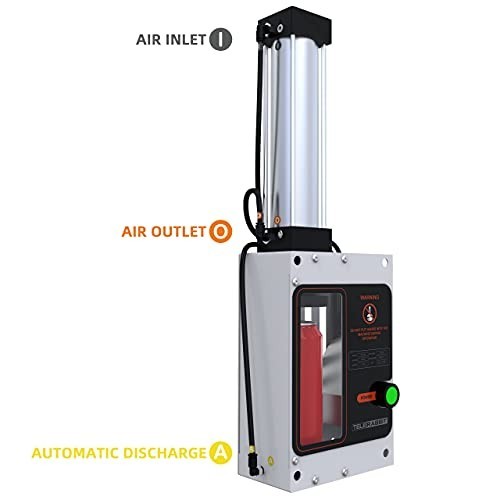 12oz/16oz Wall Mounted Pneumatic Can Crusher for Efficient Recycling, Automatic