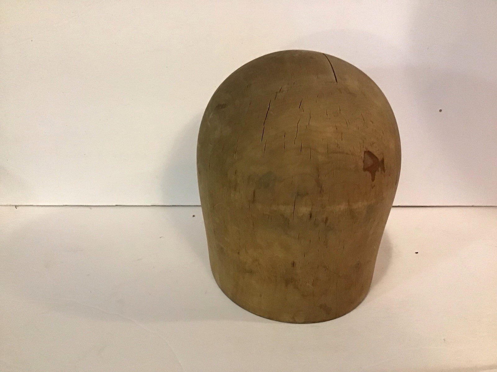 Vintage Millinery Form Solid Wood Hat Block & Display #796 - Size 21 1/2”.