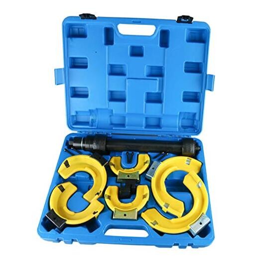 Macpherson Strut Spring Compressor Kit Interchangeable Fork Coil Extractor