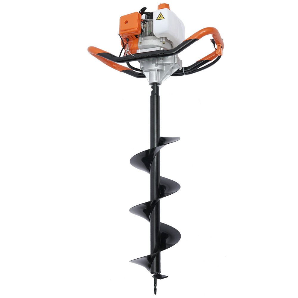 52CC 2.4HP Post Hole Digger Earth Auger 2 Stroke Digging Machine w/3 Drill Bits