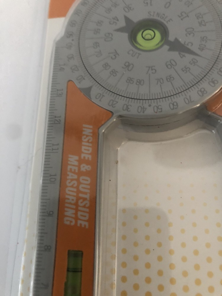 Miter Protractor Angle Gauge Inside/Outside Measuring Miter Cuts Carpentry Crown
