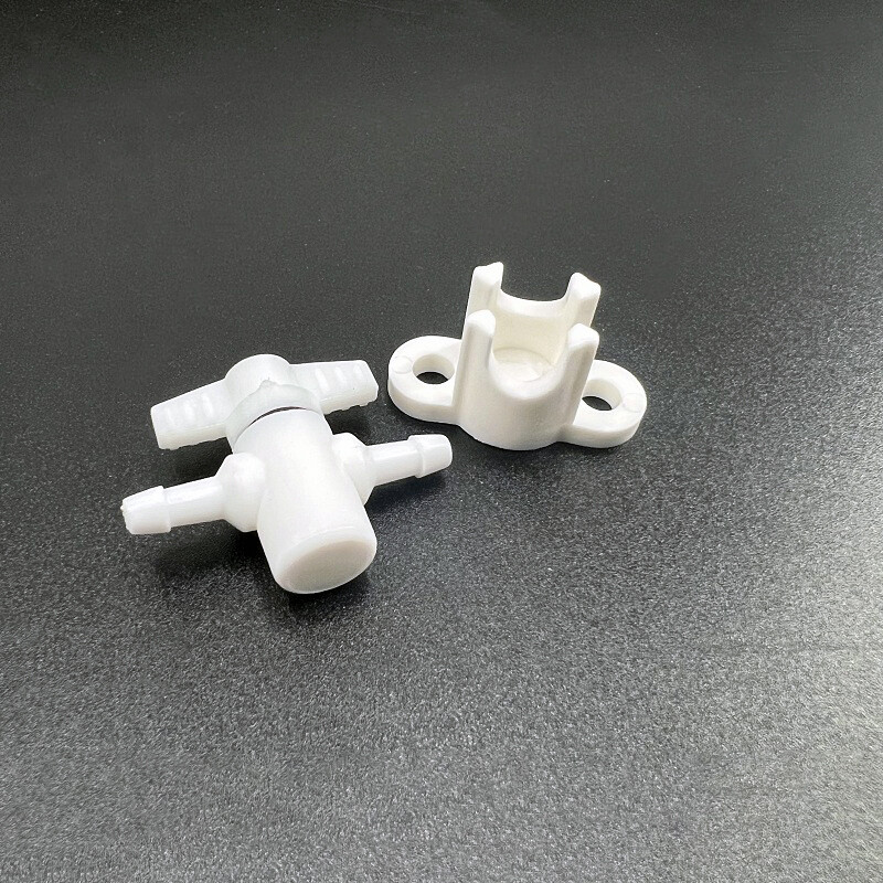 5Pcs White Plastic 2 Ways Ink Connector Adapter For Inkjet Format Printer