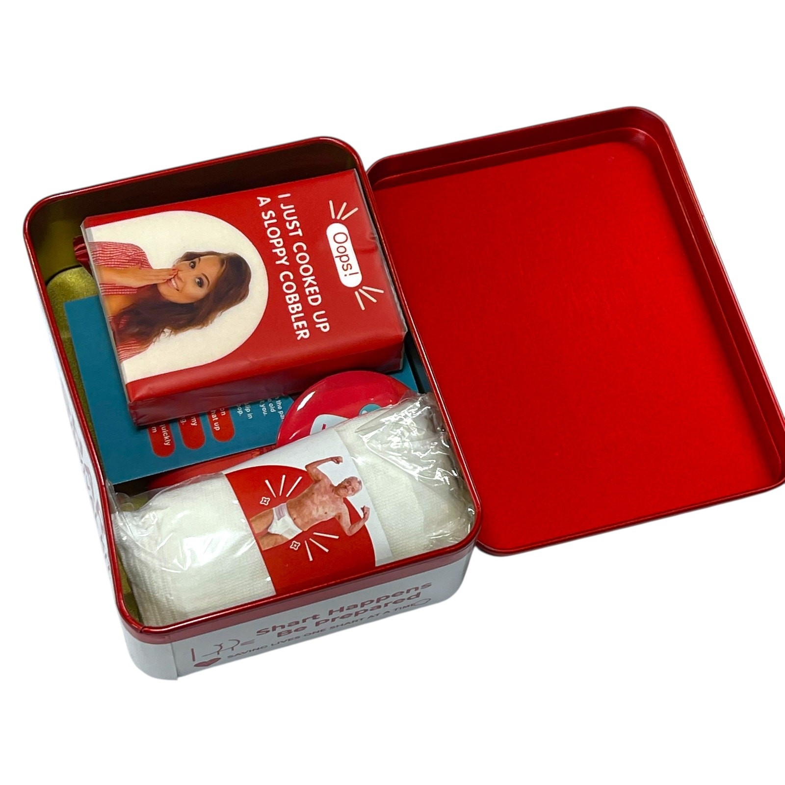 Shart Survival Kit Gag Gift Emergency Kit Funny Bathroom Novelty Gift Tin