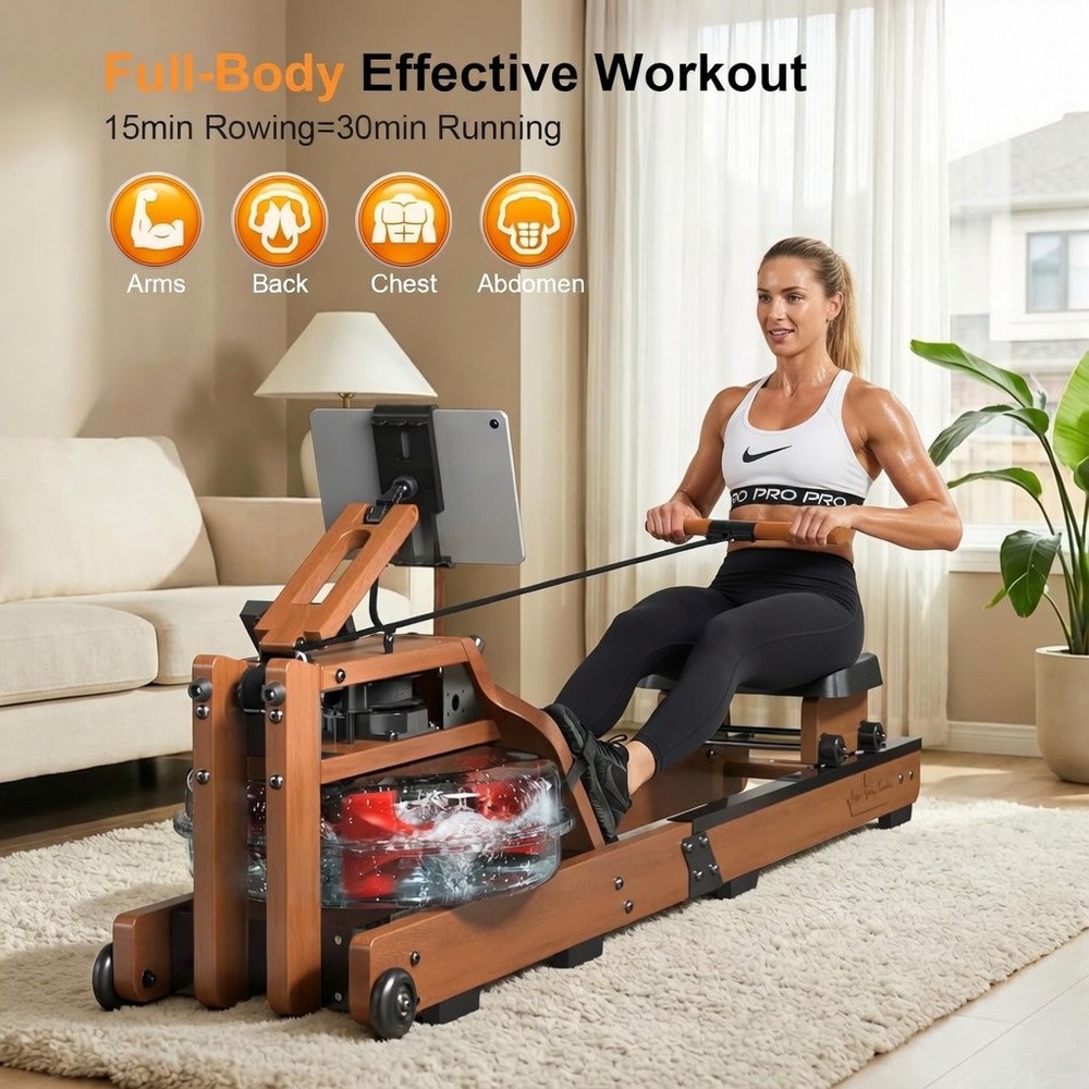 Rowing Machines for Home,Water Rowing Machine with Foldable Design,400LBS Capaci