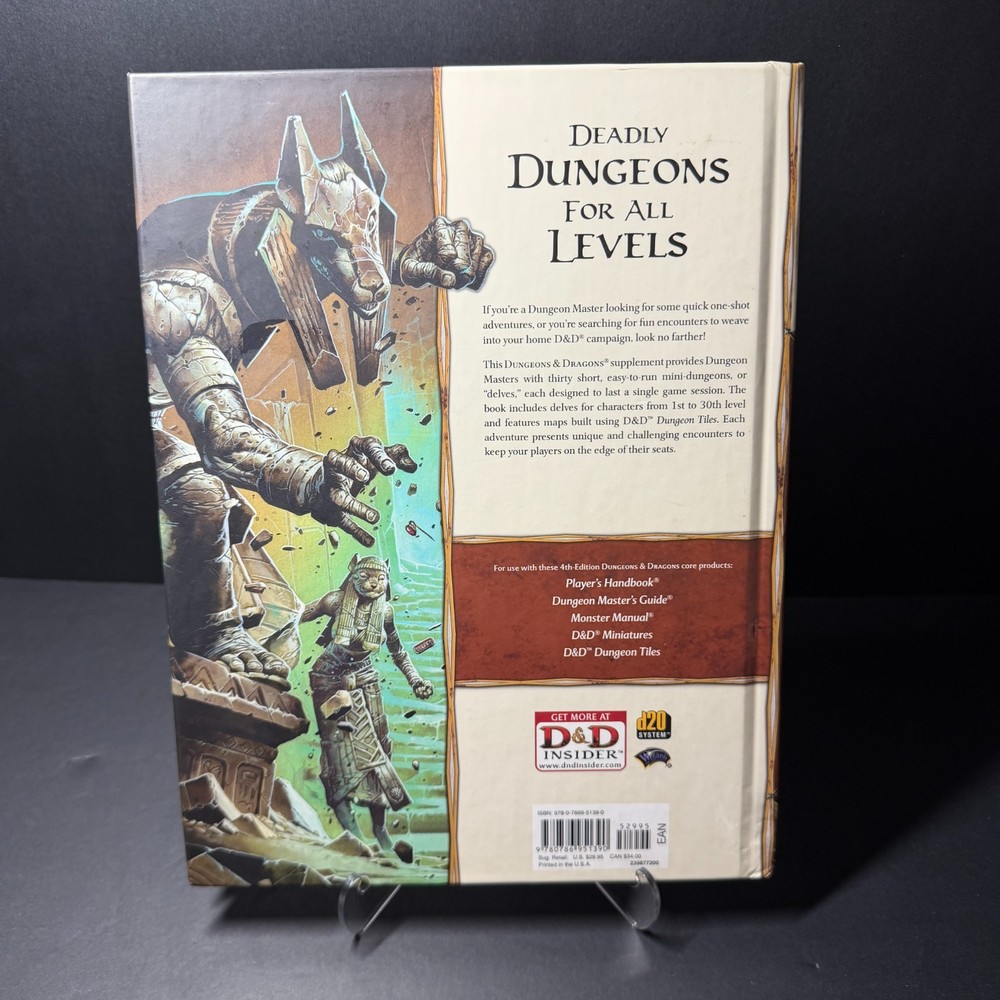 Dungeon Delve - Dungeons & Dragons Book 4th Edition / 4E