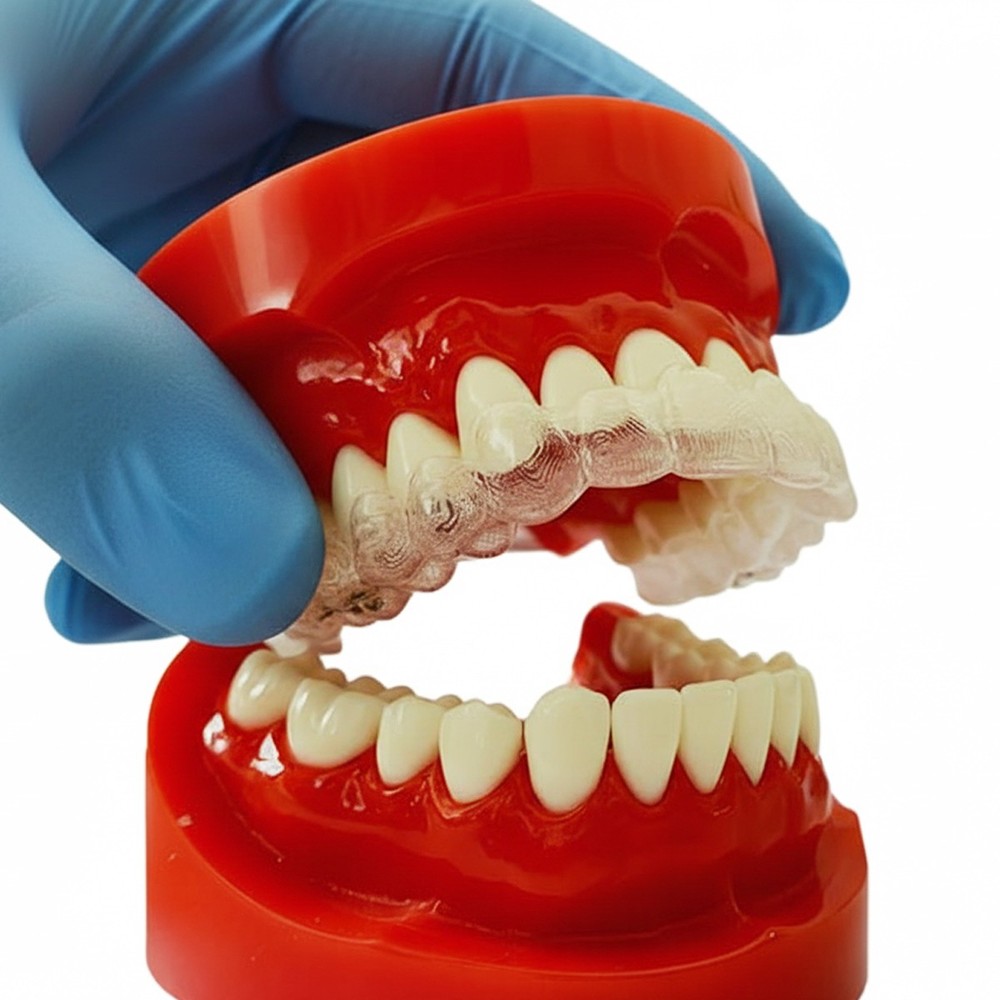 iDENTical Orthodontic Model With Transparent Retainer M3015