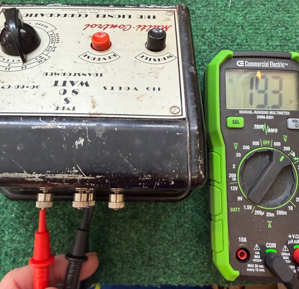 Lionel Postwar Type S Transformer 80 Watt Multi Control AC - Tested