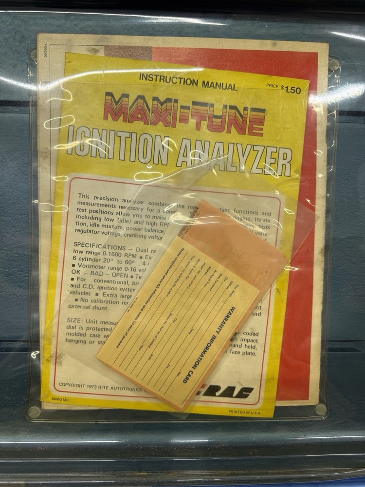 Maxi Tune Ignition Analyzer In Hard Case With Inserts And Accessories UNTESTED