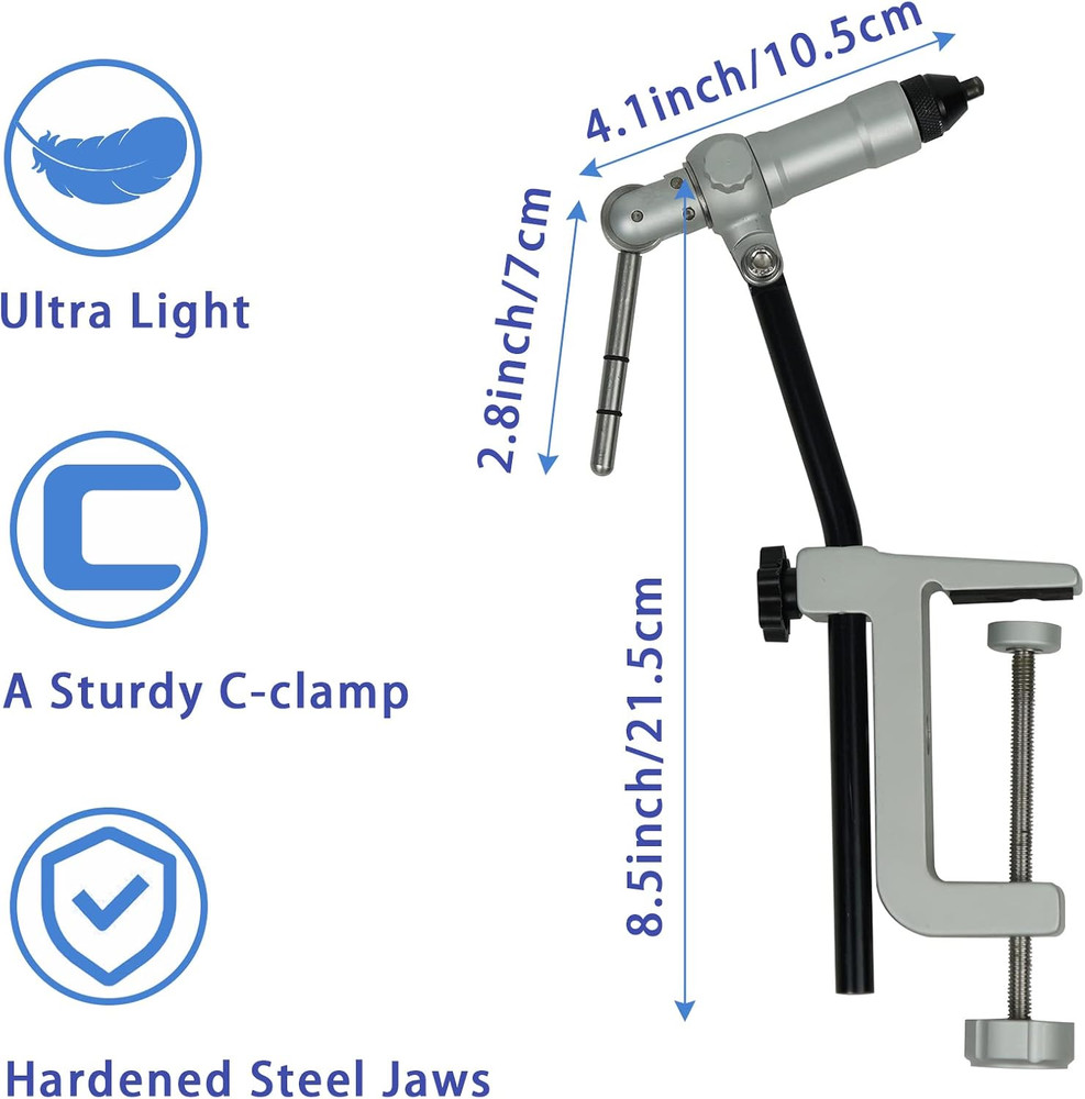 Quality Rotary Fly Tying Vise Fly Tying Tools Fly Tying Materials