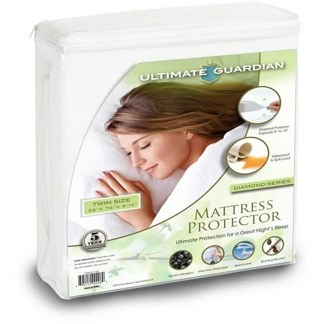 Ultimate Guardian Bed Bug Proof Zippered Mattress Protector, Twin