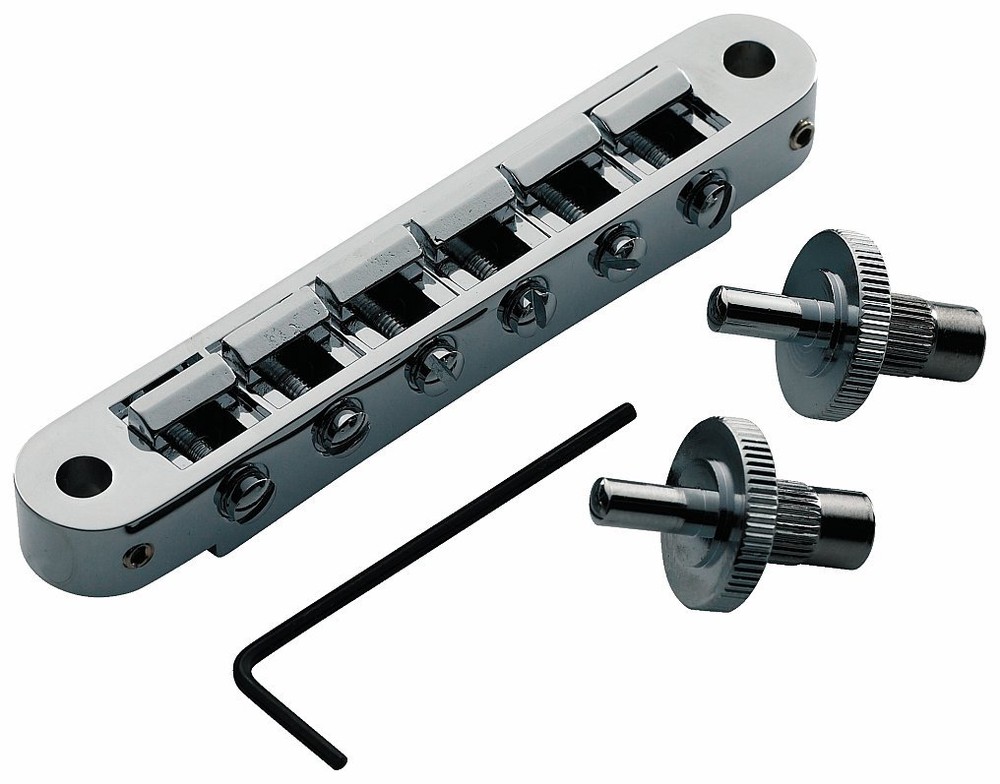 TP6-C TonePros Standard (US Thread) Tune-O-Matic Bridge, Chrome