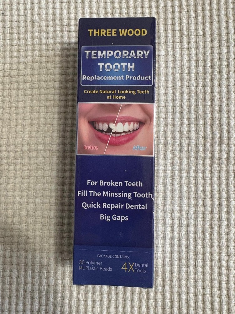 THREE WOOD TEMPORARY TOOTH REPLACEMENT