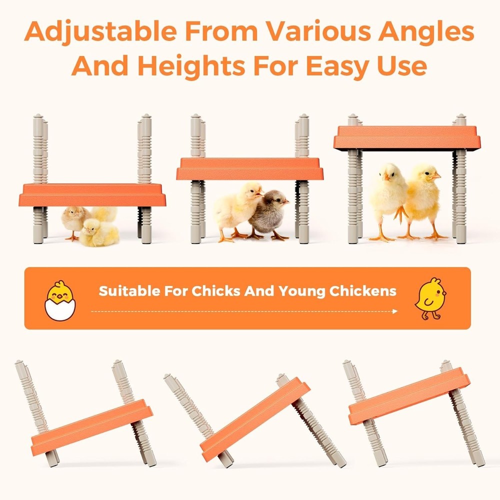 Chick Brooder Heating Plate with anti Stand Cone 10" x 10" x 8" Brooder Heater