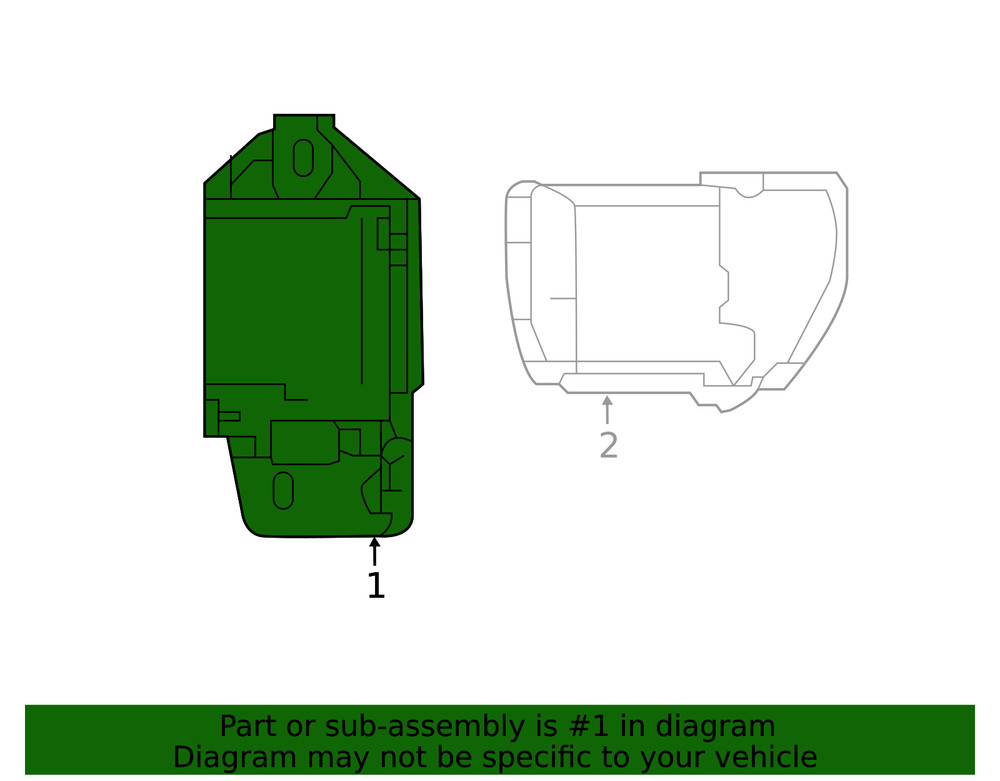 Genuine Nissan Blind Spot Detection System Warning Sensor 284K0-9FT0A