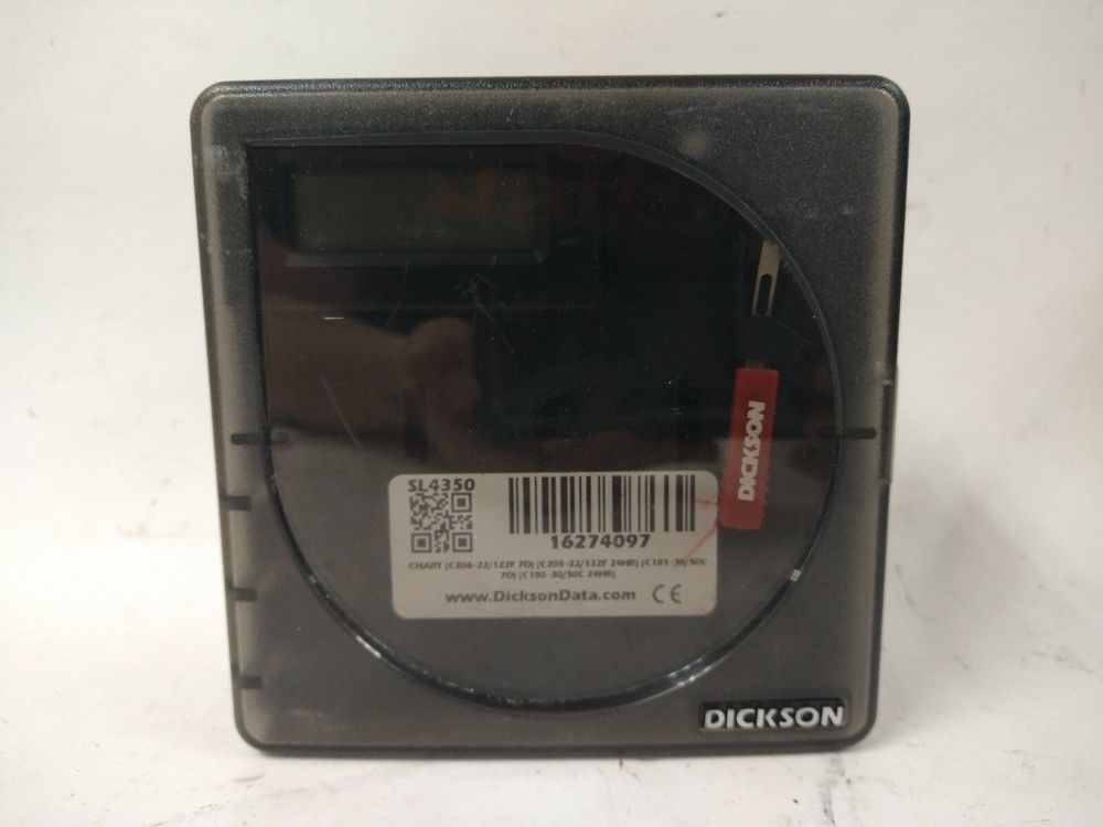 DICKSON SL4350 4" DISPLAY CIRCULAR TEMPERATURE CHART RECORDER