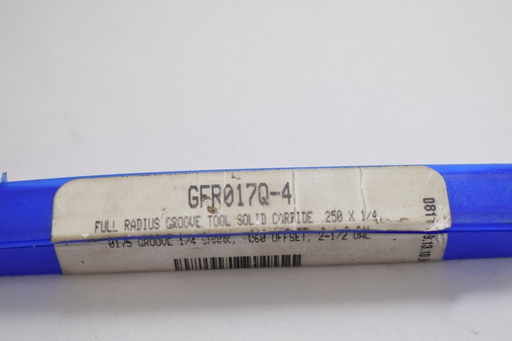 NEW Scientific Cutting Tools GFR017Q-4 FULL RADIUS GROOVE TOOL SOLID CARBIDE .25