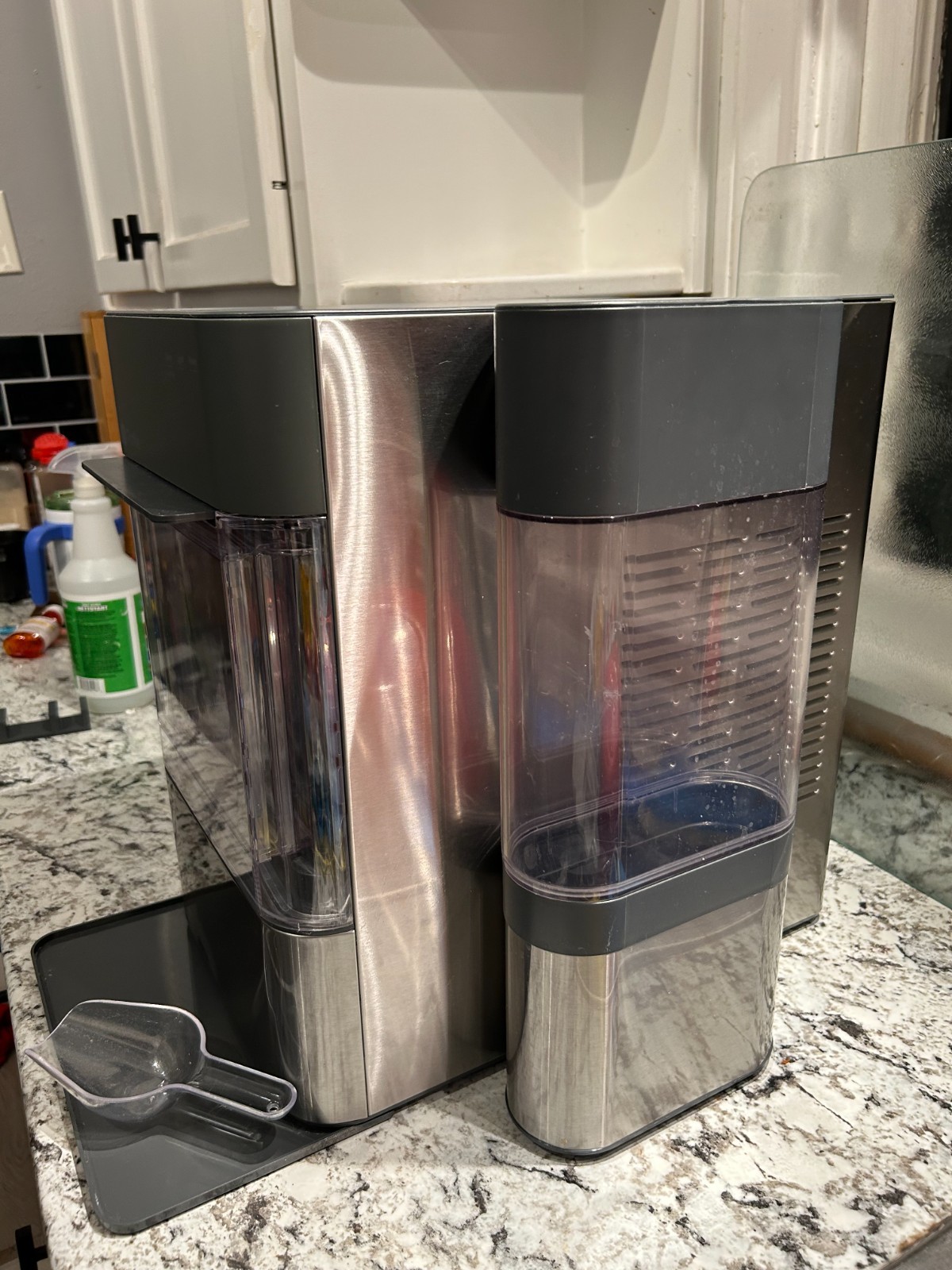 GE Profile Opal 2.0 Nugget Ice Maker with Side Tank, Scoop - Stainless Steel