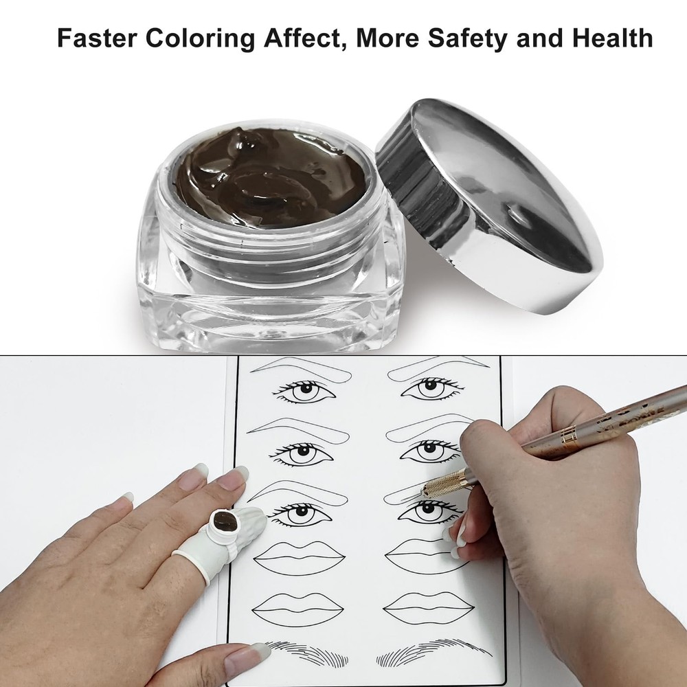 Microblading Kit, Eyebrow Pen with Microblading Supplies Eyebrow Kit Mapping ...