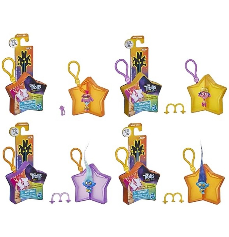 DreamWorks Trolls World Tour Tiny Dancers Surprise 4-Pack Series 4, Tiny Dancers