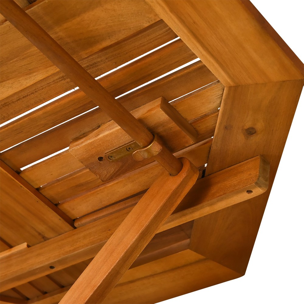 39" Acacia Outdoor Dining Table